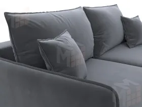 Диван прямой Лига-064 НПБ ( SEVEN 17 серый )