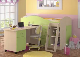Кровать чердак Дюймовочка 5.4