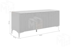 Тумба Зефир  115.01 белое дерево/пудра розовая (эмаль)