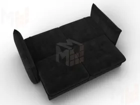 Диван прямой Лига-100 НПБ ( SEVEN 35 черный )