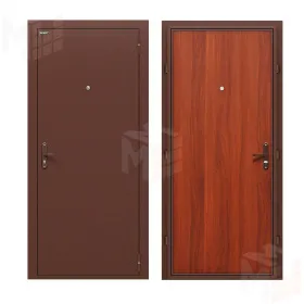 Входная металлическая дверь Эконом Антик Медь/Л-11 (ИталОрех)