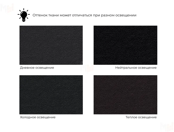 Диван прямой Дубай Лайт ( Черный\Черный )