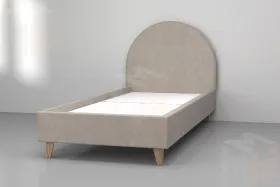Кровать 014 Бежевая 800х1900