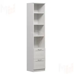 Стеллаж Сириус 2 ящика 39*190 см (белый)