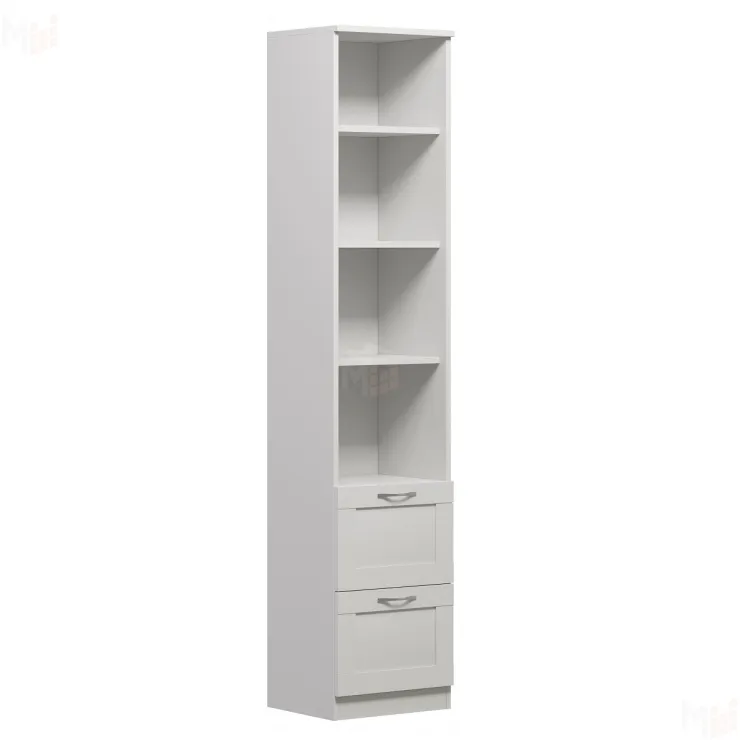 Стеллаж Сириус 2 ящика 39*190 см (белый)