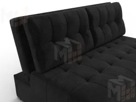 Диван прямой Лига-107 (140) ( SEVEN 35 черный )
