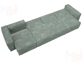 Диван прямой Лига-081 НПБ МегаЛонг ( BRUT 08 зеленый )
