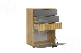 Комод Бери дуб крафт золотой/графит