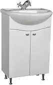 Тумба под умывальник "Альфана 50 Волна" без ящика Айсберг