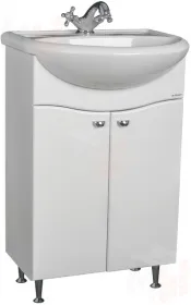 Тумба под умывальник "Альфана 50 Волна" без ящика Айсберг
