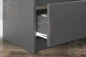 Комод с ящиками (1,38м)  Денвер Графит серый