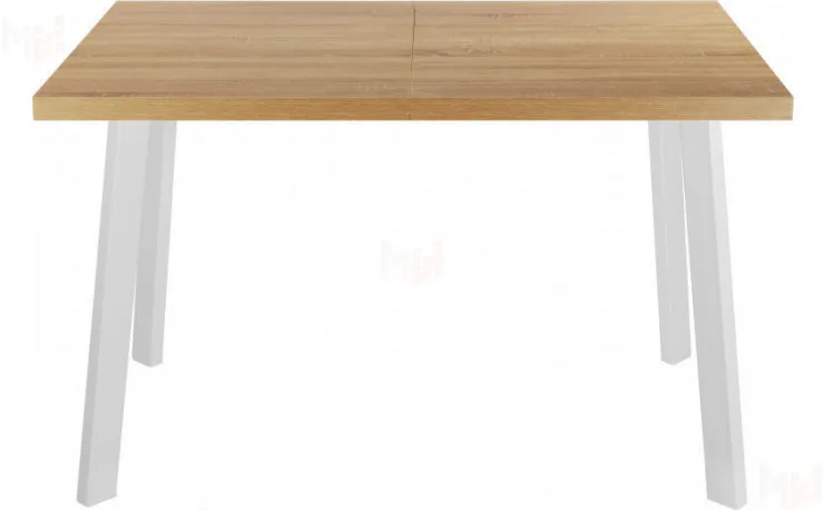Стол раскладной Лаки Лофт 120 Дуб Сонома/Белый