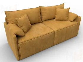 Диван прямой модульный Лига-106 ( BRUT 10 желтый )