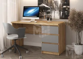 Стол письменный Бостон СП-001 (крафт золотой/серый шифер)