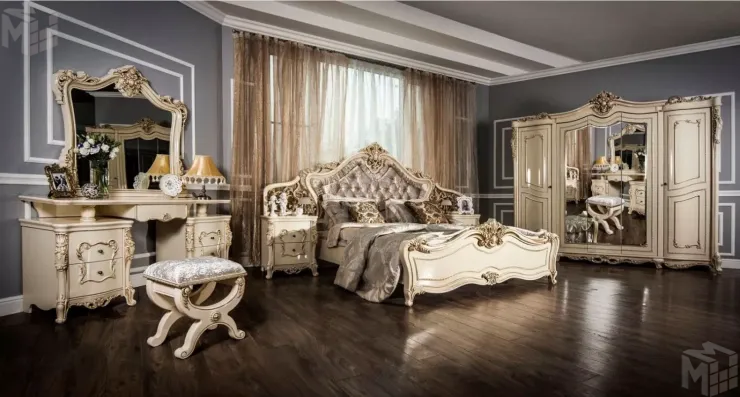 Спальня Джоконда крем глянец композиция 2