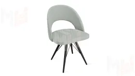 Стул Гэтсби К3 Черный муар, Велюр Confetti Silver