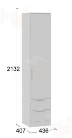 Шкаф для белья Марли - 403.006.000 Белый