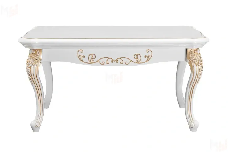 Столик прямоугольный Натали белый глянец