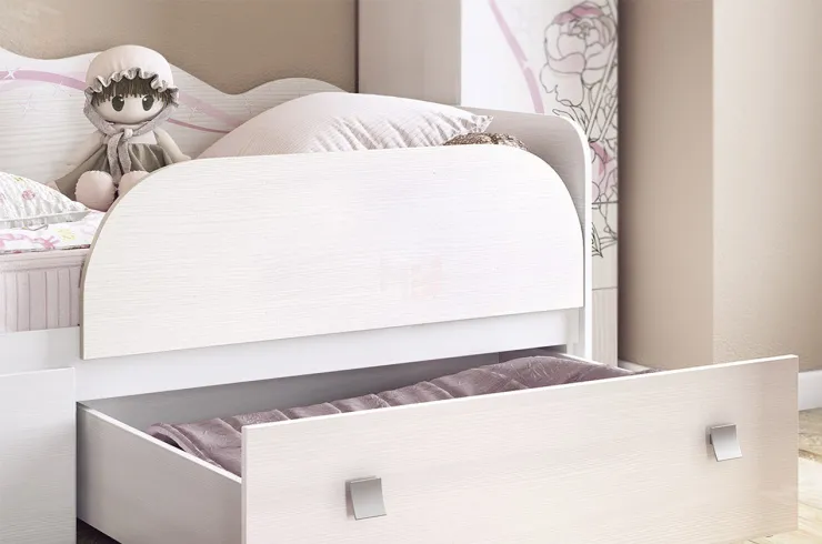 Кровать Фэнтези  белый рамух