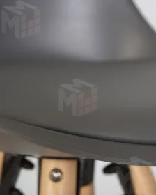 Стул полубарный DOBRIN RONNI (ножки светлый бук, тёмно-серый (GR-04))