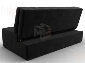 Диван прямой Лига-107 (160) ( SEVEN 35 черный )