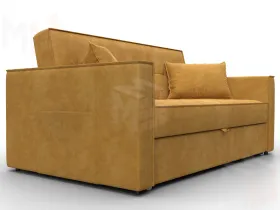 Диван прямой Лига-104 (140) ( BRUT 10 желтый )