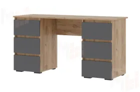 Письменный стол Хелен ПС 02 дуб крафт золото - серый графит