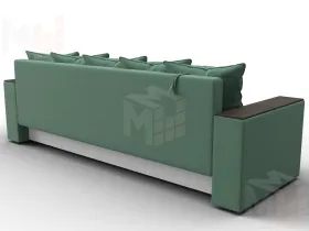 Диван прямой Дубай Лайт ( Амур 11 зеленый )