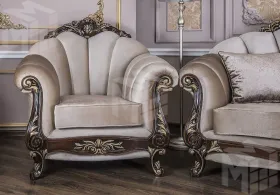 Кресло Марселла корень дуба глянец