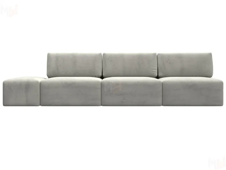 Диван прямой модульный с пуфом Лига-060 НПБ Лонг