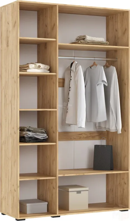 Ирис Шкаф 3-х ств.(1350) (Браш Графит, Дуб Крафт)