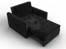 Кресло-кровать Лига-104 (80) ( SEVEN 35 черный )