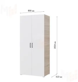 Шкаф VICTOR сонома/белый