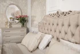 Зеркало Мокко ППУ для комода бежевый