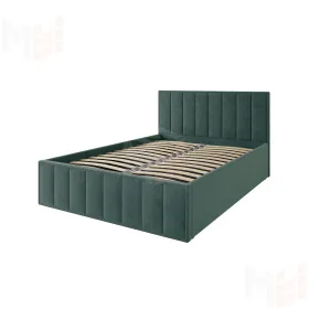 Мягкая кровать Лана 1,4 с подъемным механизмом (зеленый велюр)