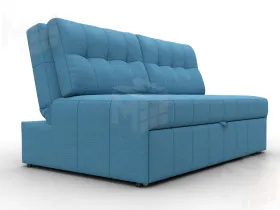 Диван прямой Лига-107 (140) ( Амур 10 голубой )
