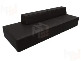 Диван прямой модульный Монс Модерн левый ( GRIFON 12 коричневый )