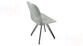 Стул Марвел  К4 Исп. 2 Черный муар Велюр Confetti Silver