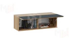 Шкаф навесной Глосс - ТД 319.03.26 Яблоня Беллуно, Стекло Графит матовый