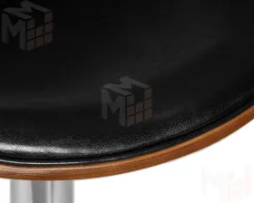 Стул барный DOBRIN KARTER (коричневое дерево, чёрный)