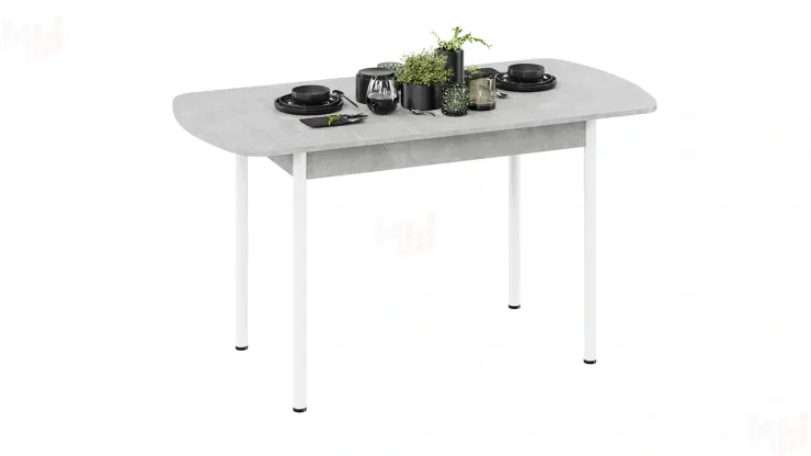 Стол обеденный Крит Белый, Ателье светлый