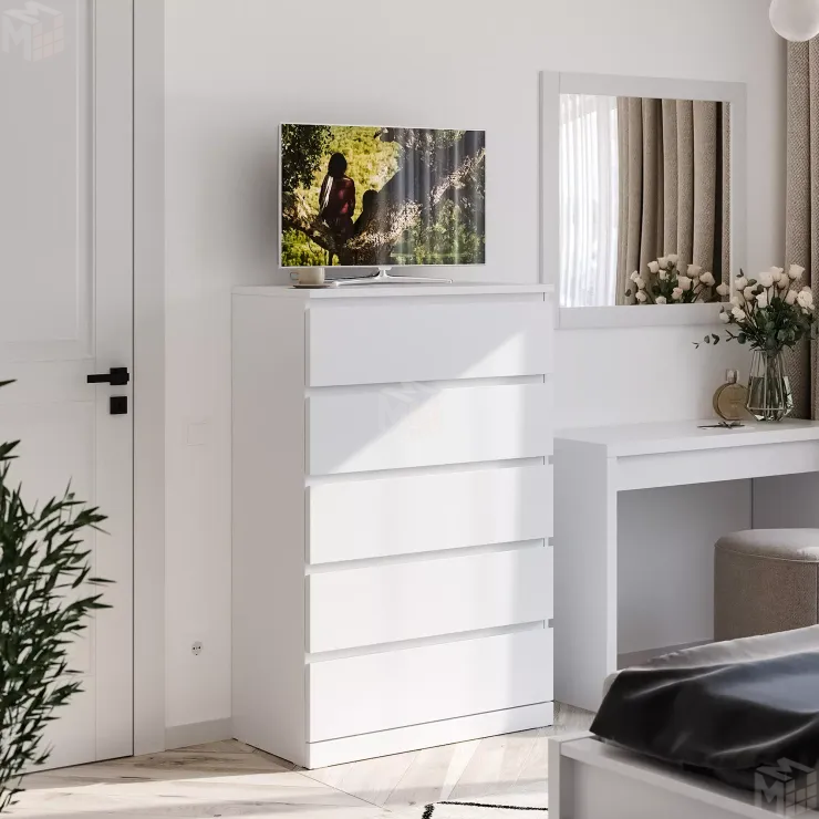 Комод Варма 5 белый 