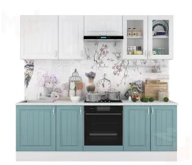 Кухня Принцесса 2,4 м с витриной