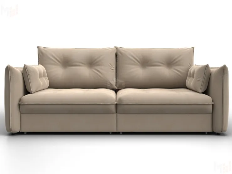 Диван прямой Лига-100 НПБ ( SEVEN 729 бежевый )