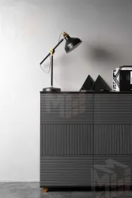 Обувница Копенгаген 6 ящиков (дуб самдал/серый графит)