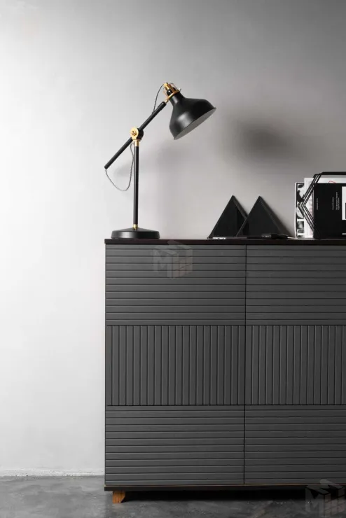 Обувница Копенгаген 6 ящиков (дуб самдал/серый графит)