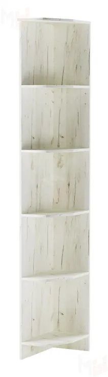 Шкаф торцевой  Беатрис Дуб Крафт белый