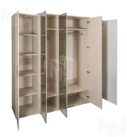 Шкаф Замира 5-дверный бежевый