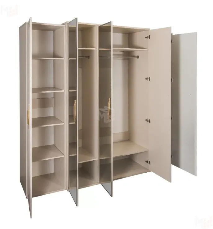 Шкаф Замира 5-дверный бежевый