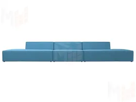 Диван прямой модульный Монс Лонг ( Амур голубой )
